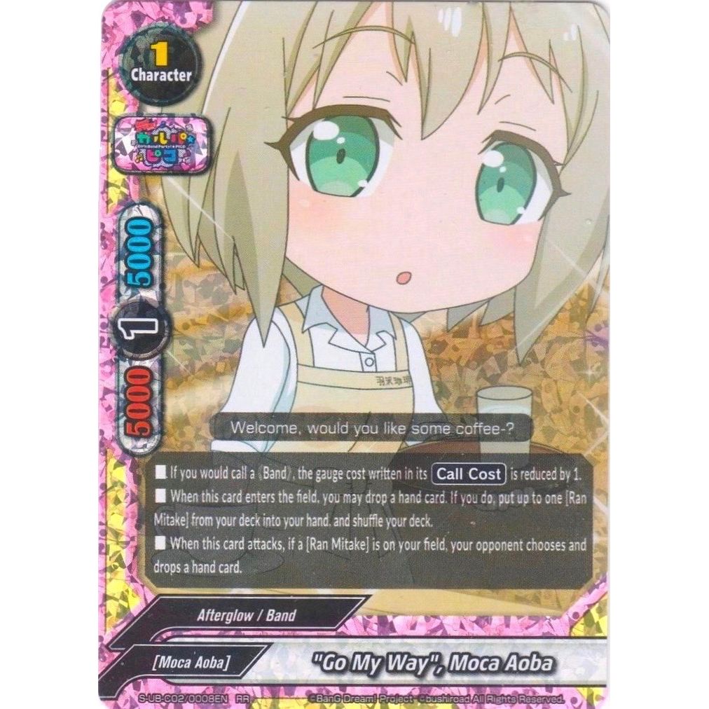 Image for "Go My Way", Moca Aoba (S-UB-C02/0008EN) (S-UB-C02) - Future Card BuddyFight