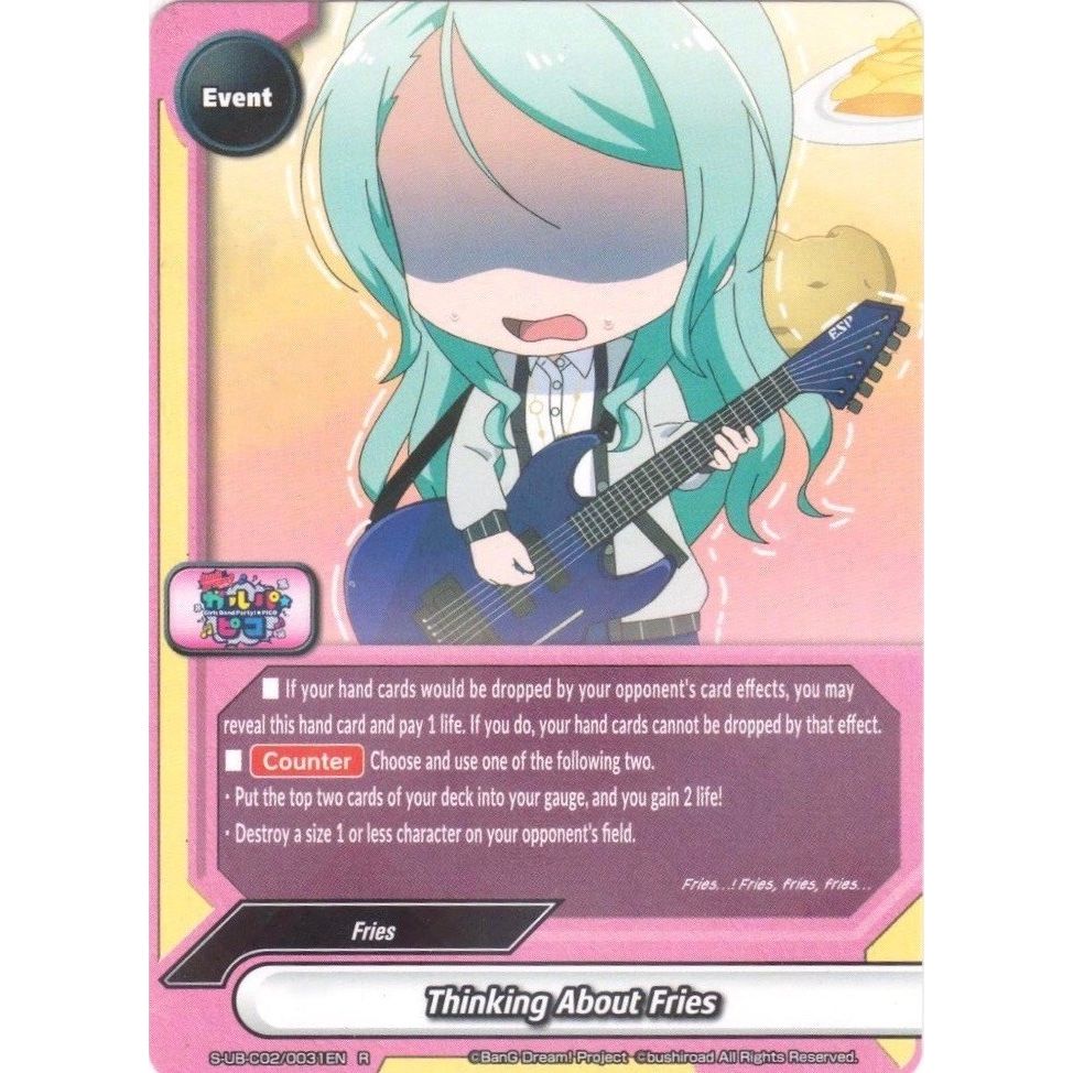 Image for Thinking About Fries (S-UB-C02/0031EN) (S-UB-C02) - Future Card BuddyFight