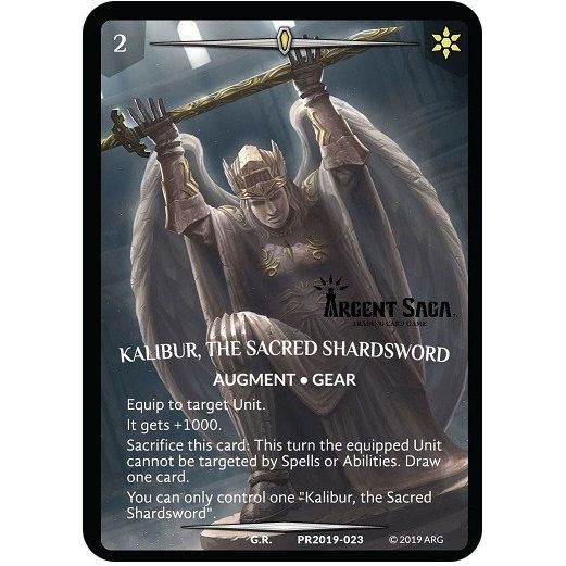 Image for Kalibur, the Sacred Shardsword (Full Art) (Argent Saga Championship - Stamped) (PR2019-023) (PR) - Argent Saga TCG