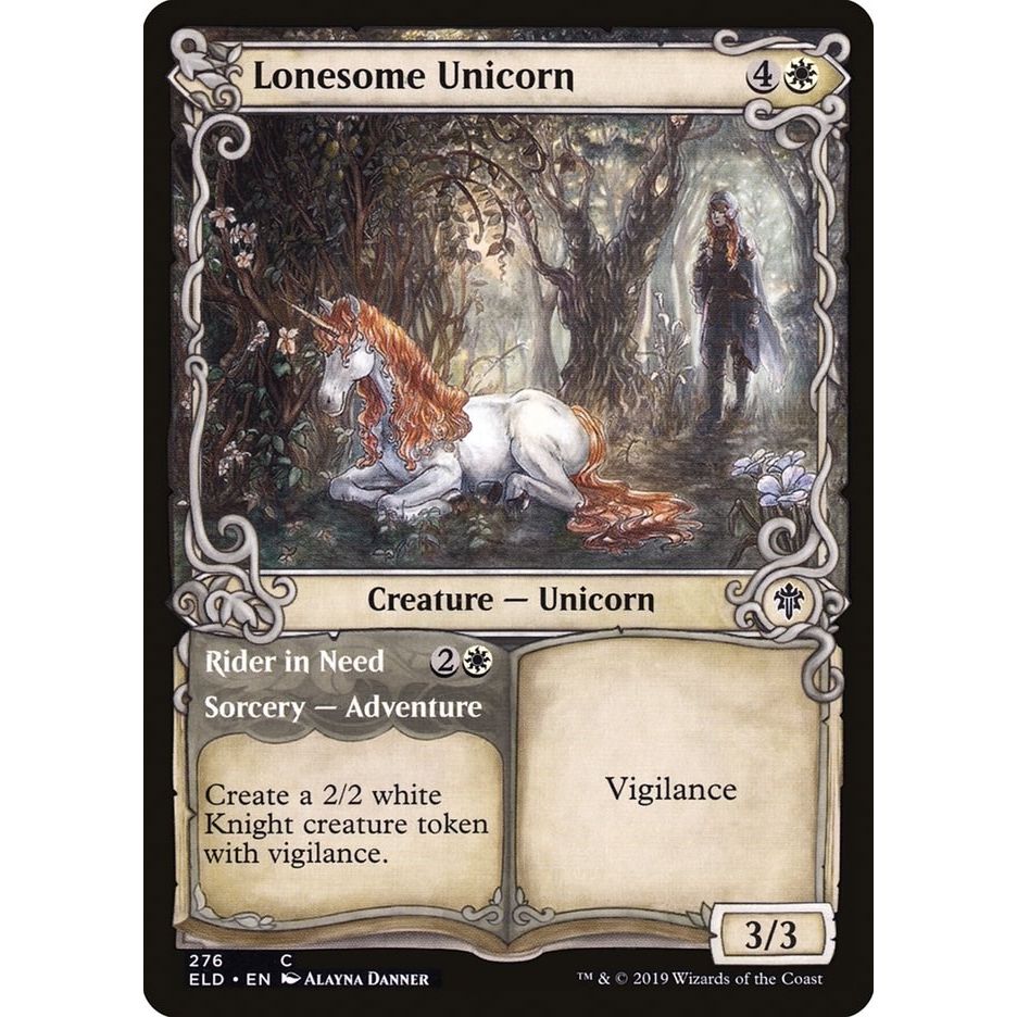 Image for Lonesome Unicorn (Showcase) (276) (ELD) - Magic: The Gathering