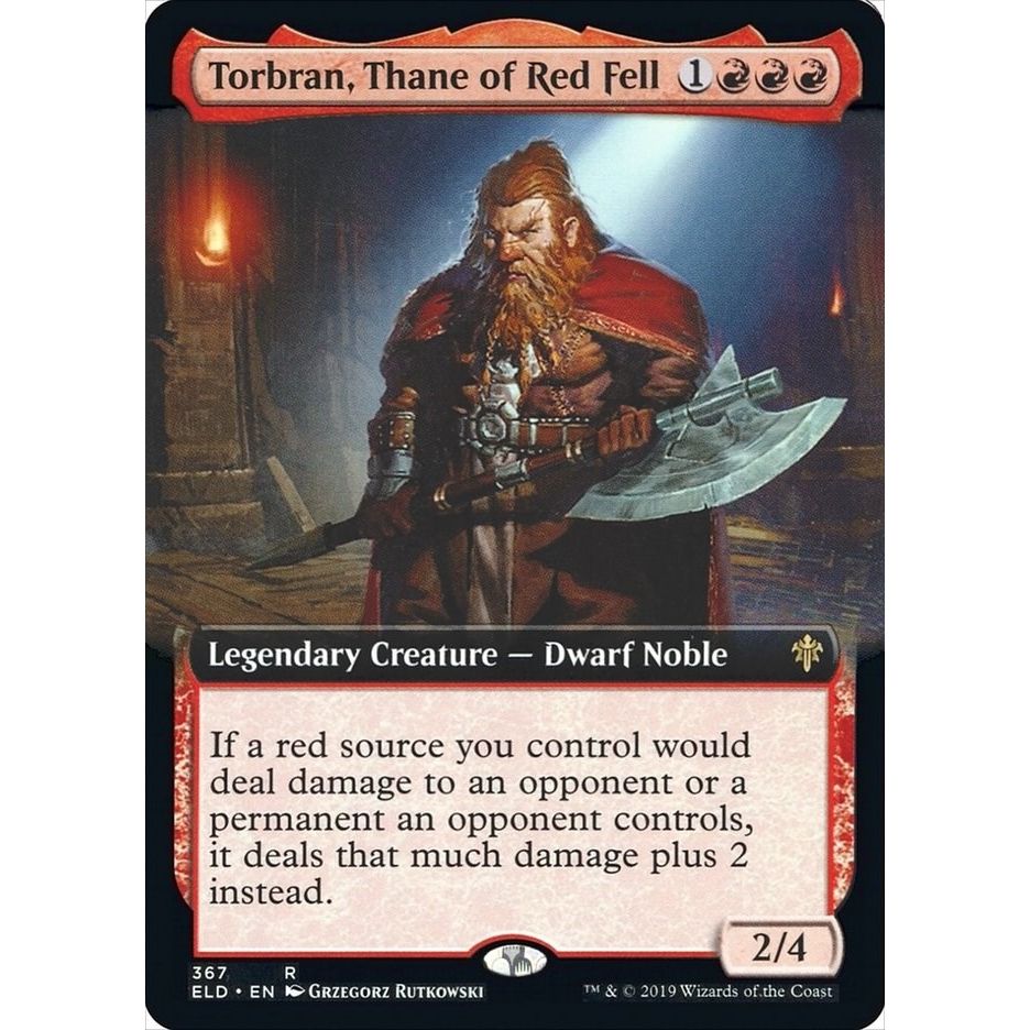 Image for Torbran, Thane of Red Fell (Extended Art) (367) (ELD) - Magic: The Gathering