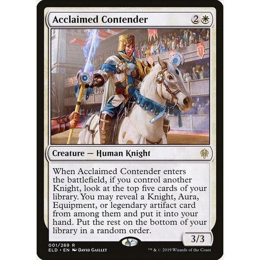 Image for Acclaimed Contender (1) (ELD) - Magic: The Gathering