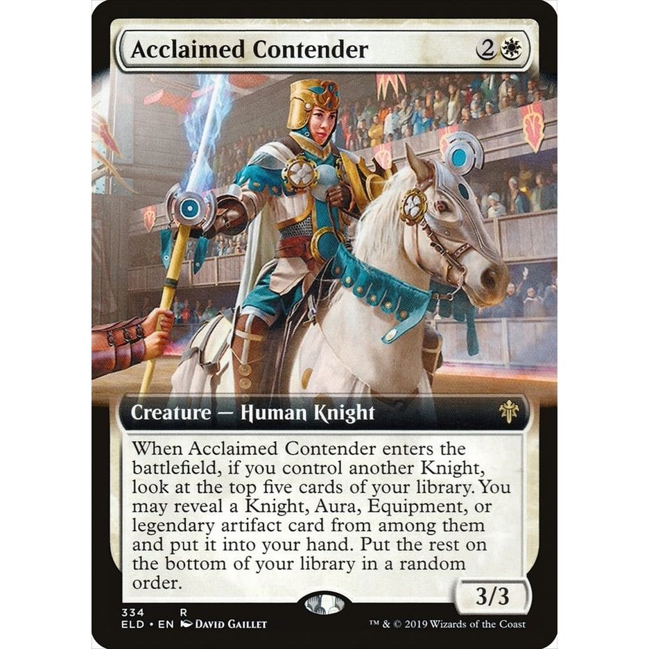 Image for Acclaimed Contender (Extended Art) (334) (ELD) - Magic: The Gathering