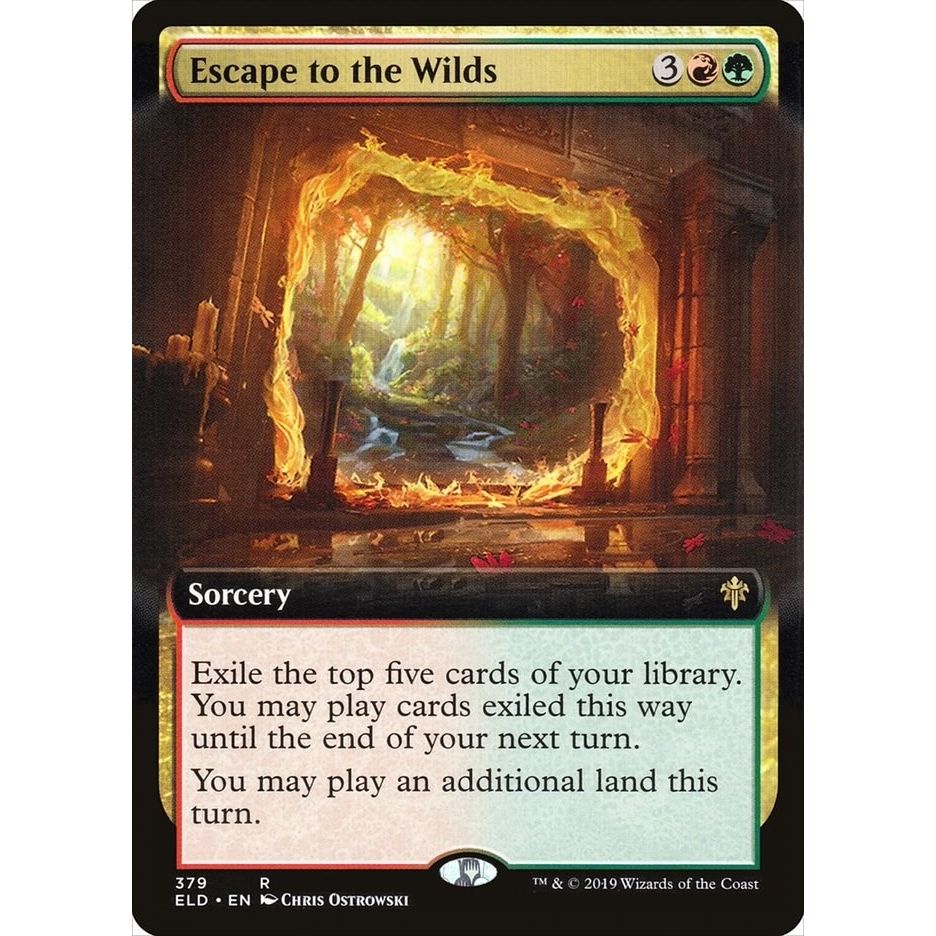 Image for Escape to the Wilds (Extended Art) (379) (ELD) - Magic: The Gathering