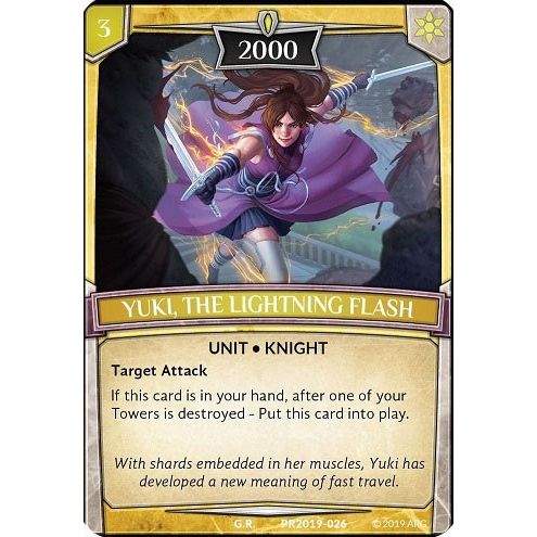 Image for Yuki, the Lightning Flash (PR2019-026) (PR) - Argent Saga TCG