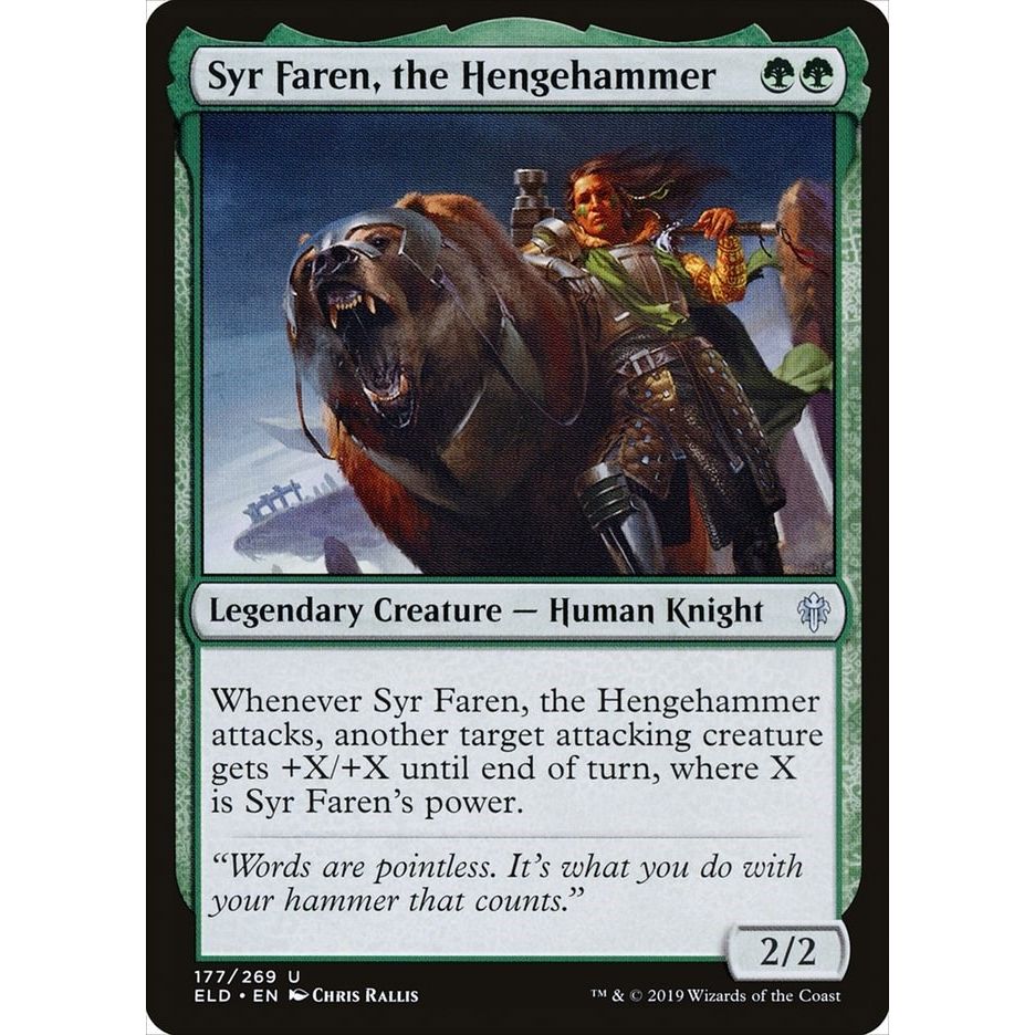Image for Syr Faren, the Hengehammer (177) (ELD) - Magic: The Gathering