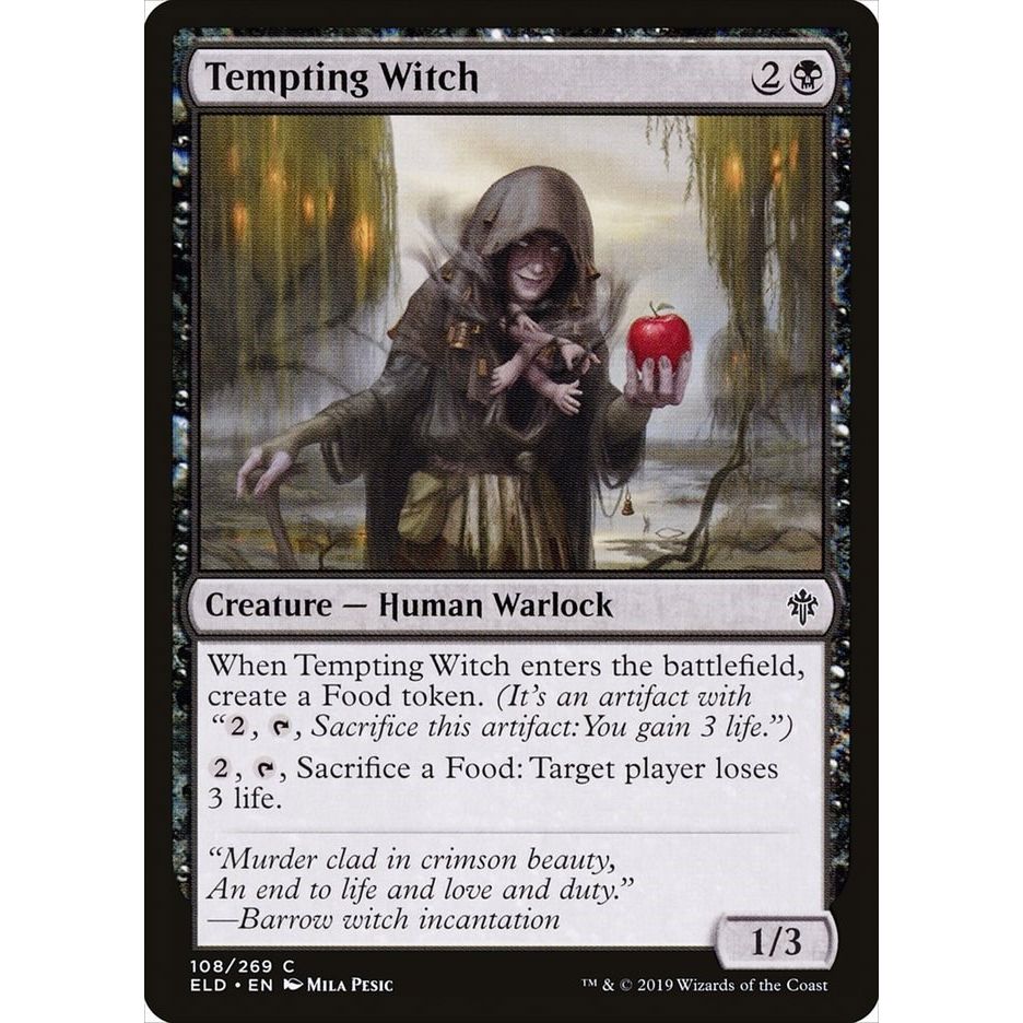 Image for Tempting Witch (108) (ELD) - Magic: The Gathering