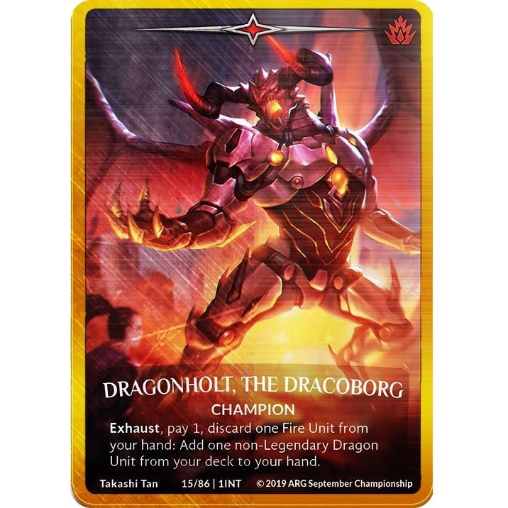 Image for Dragonholt, the Dracoborg (Gold Metal) (ARG September 2019 Championship) (15/86 | 1INT) (PR) - Argent Saga TCG