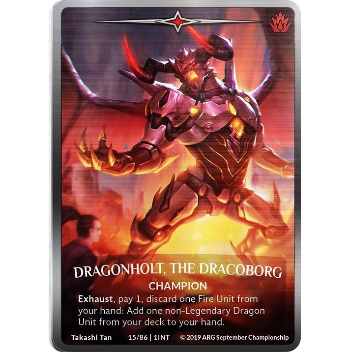 Image for Dragonholt, the Dracoborg (Silver Metal) (ARG September 2019 Championship) (15/86 | 1INT) (PR) - Argent Saga TCG