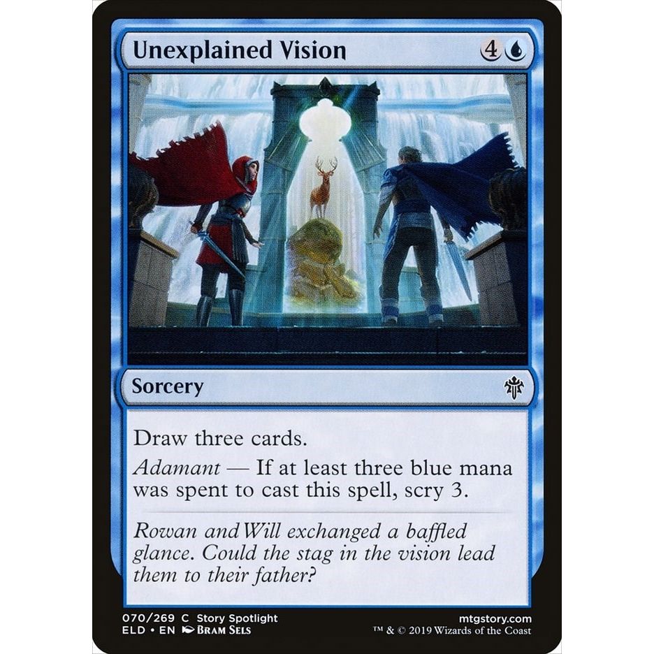 Image for Unexplained Vision (70) (ELD) - Magic: The Gathering