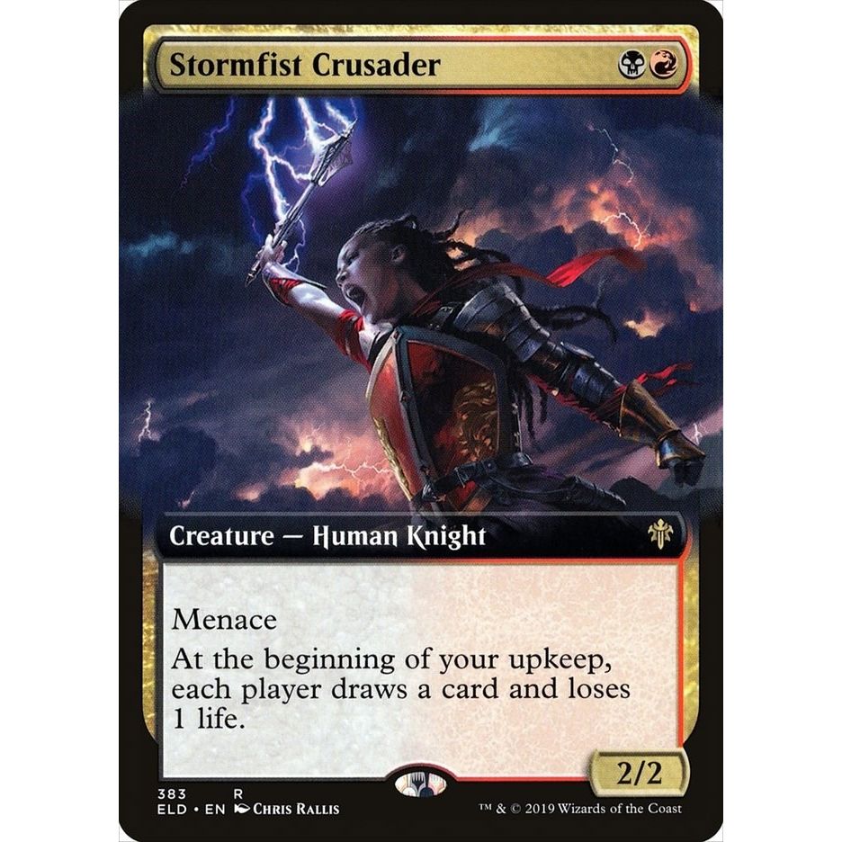 Image for Stormfist Crusader (Extended Art) (383) (ELD) - Magic: The Gathering