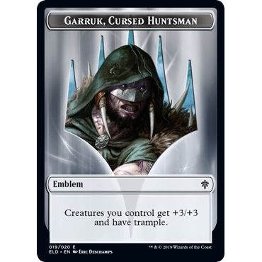 Image for Emblem - Garruk, Cursed Huntsman (19) (ELD) - Magic: The Gathering