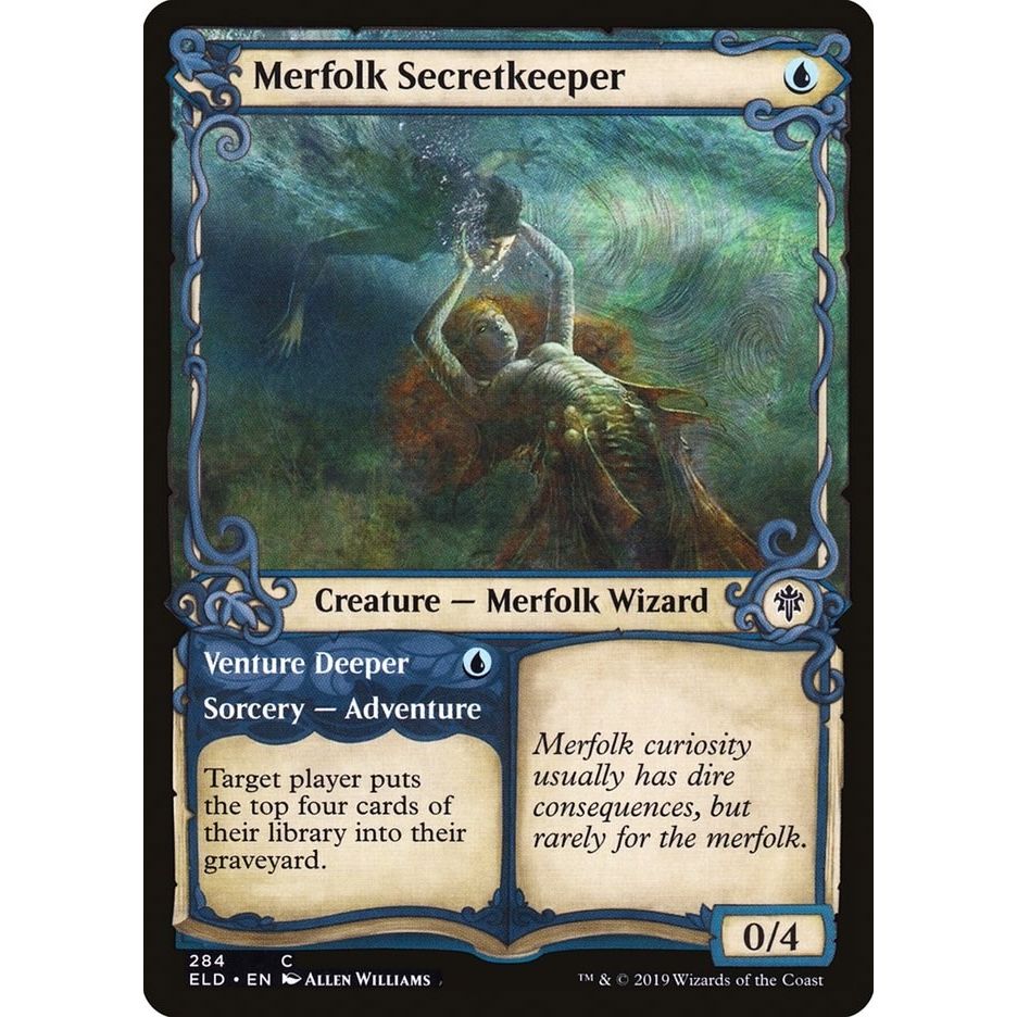 Image for Merfolk Secretkeeper (Showcase) (284) (ELD) - Magic: The Gathering