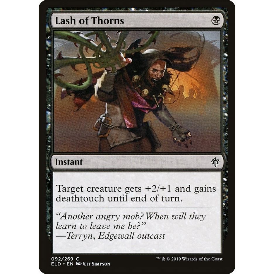 Image for Lash of Thorns (92) (ELD) - Magic: The Gathering
