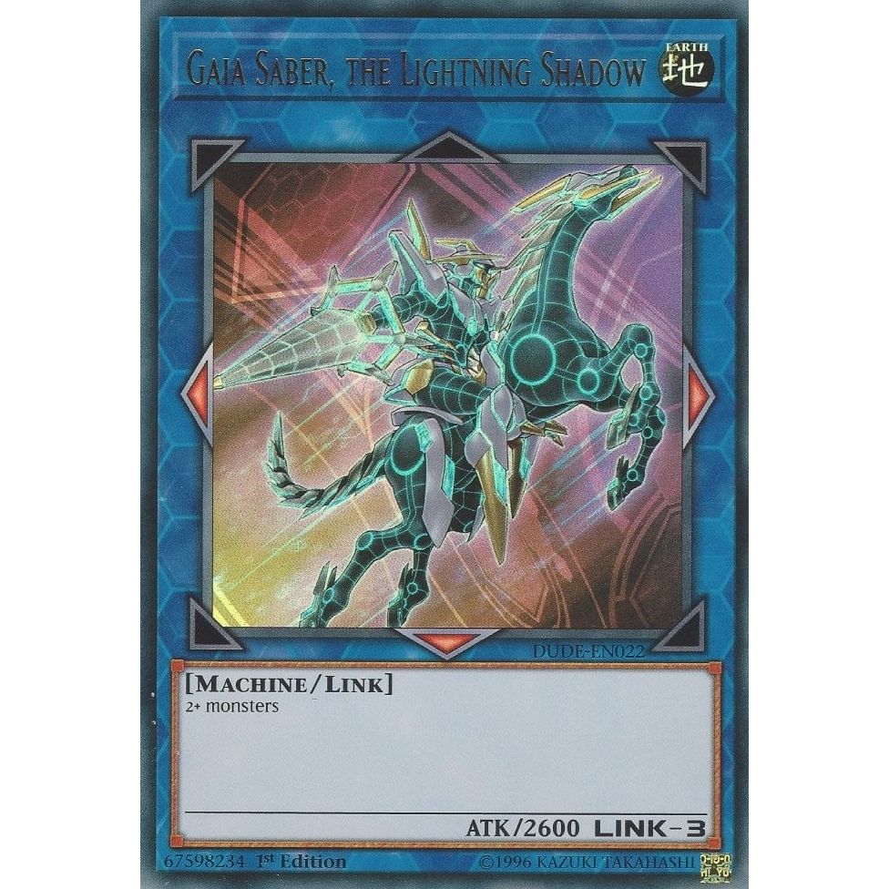 Image for Gaia Saber, the Lightning Shadow (DUDE-EN022) (DUDE) - YuGiOh