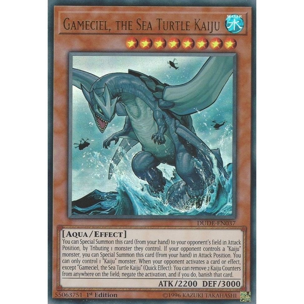 Image for Gameciel, the Sea Turtle Kaiju (DUDE-EN037) (DUDE) - YuGiOh