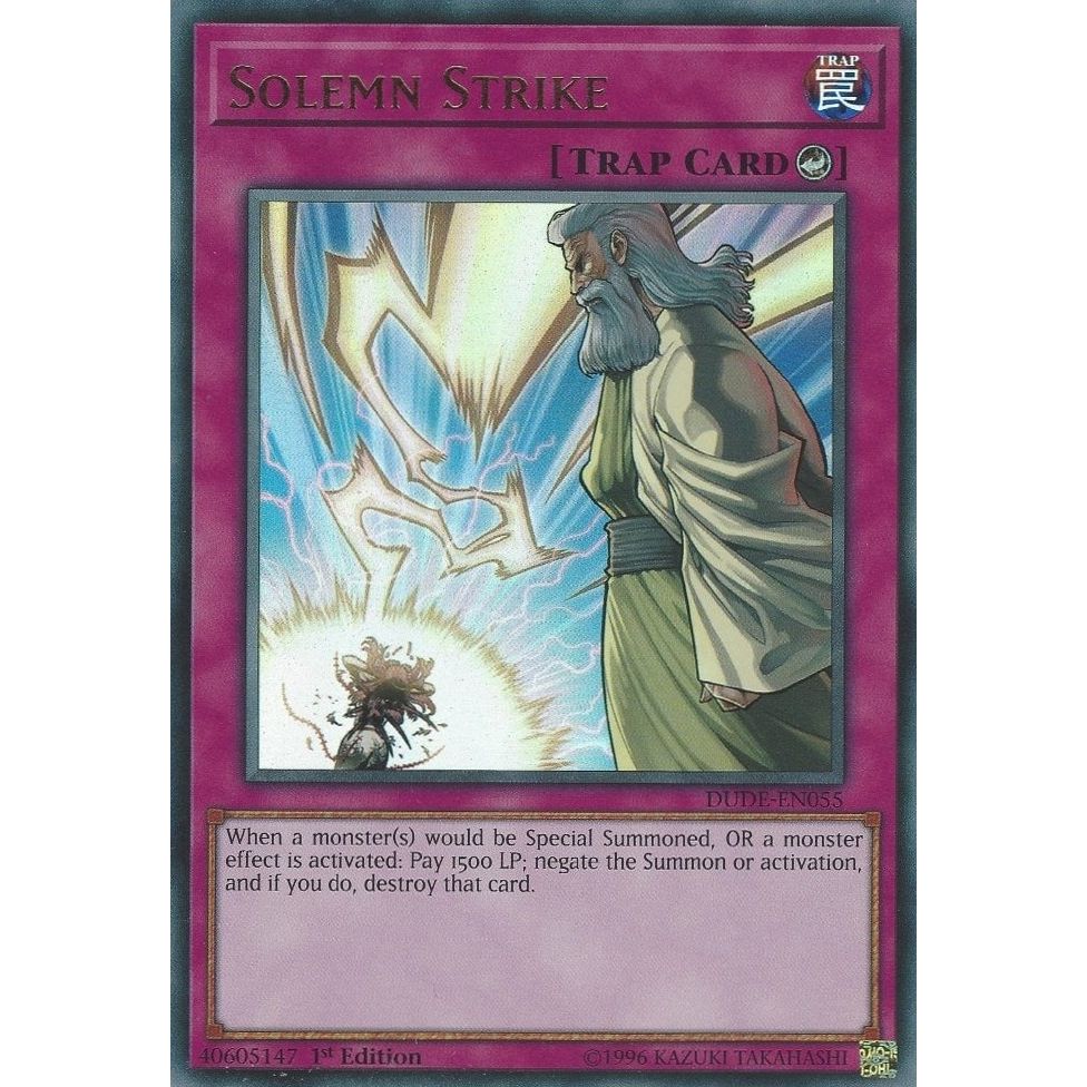 Image for Solemn Strike (DUDE-EN055) (DUDE) - YuGiOh