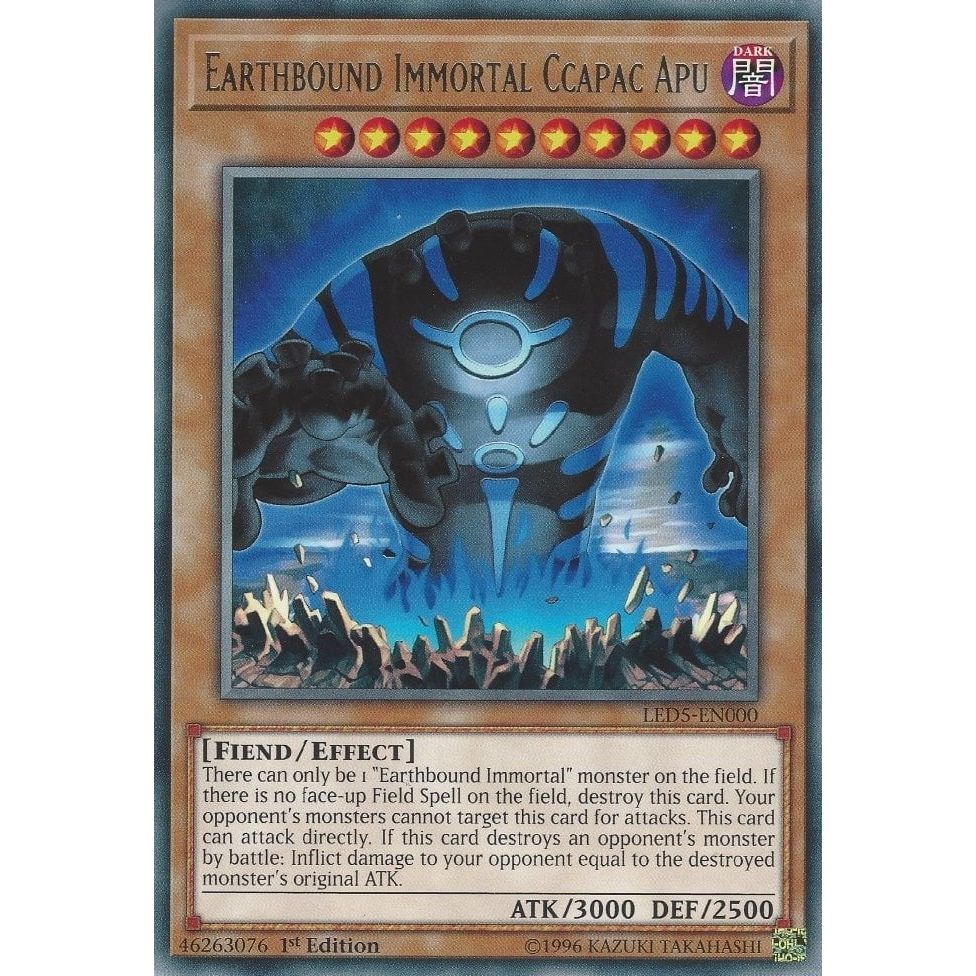 Image for Earthbound Immortal Ccapac Apu (LED5-EN000) (LED5) - YuGiOh