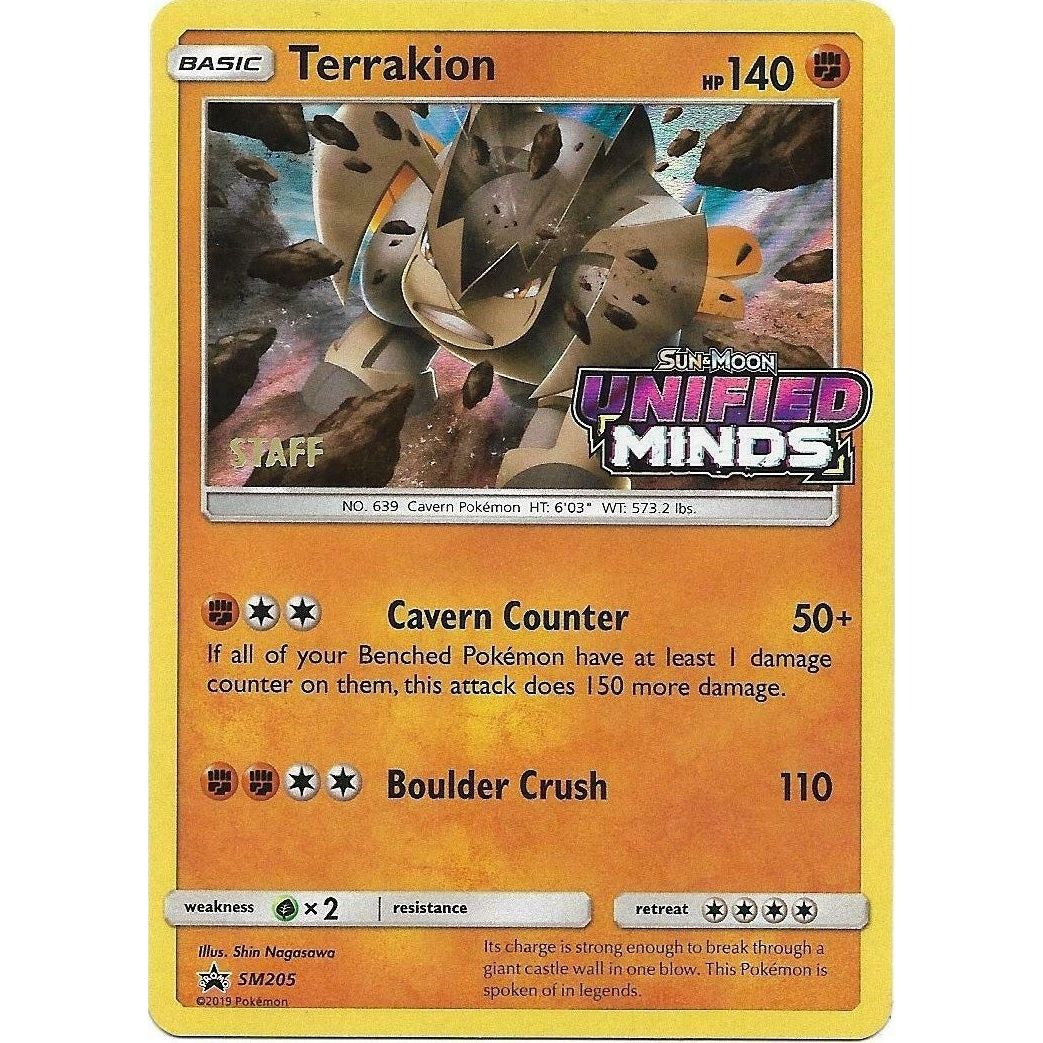 Image for Terrakion - SM205 (Prerelease) [Staff] (SM205) (SMP) - Pokemon