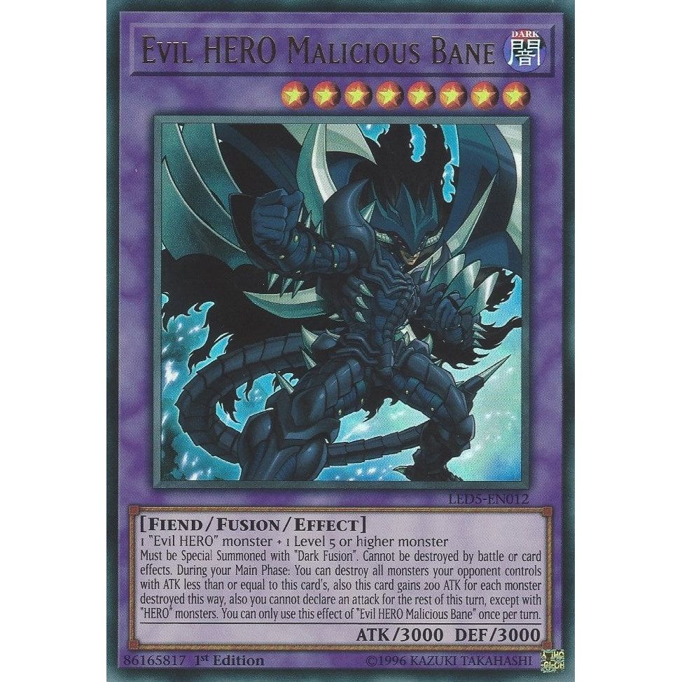 Image for Evil HERO Malicious Bane (LED5-EN012) (LED5) - YuGiOh