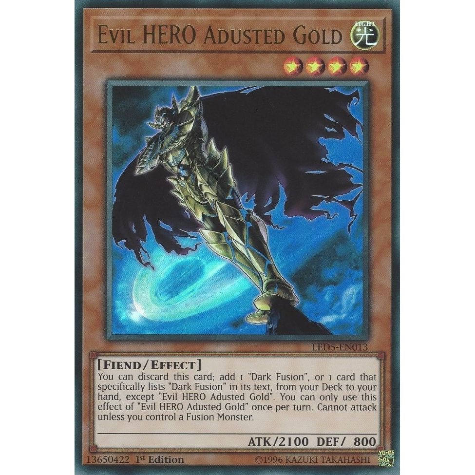 Image for Evil HERO Adusted Gold (LED5-EN013) (LED5) - YuGiOh