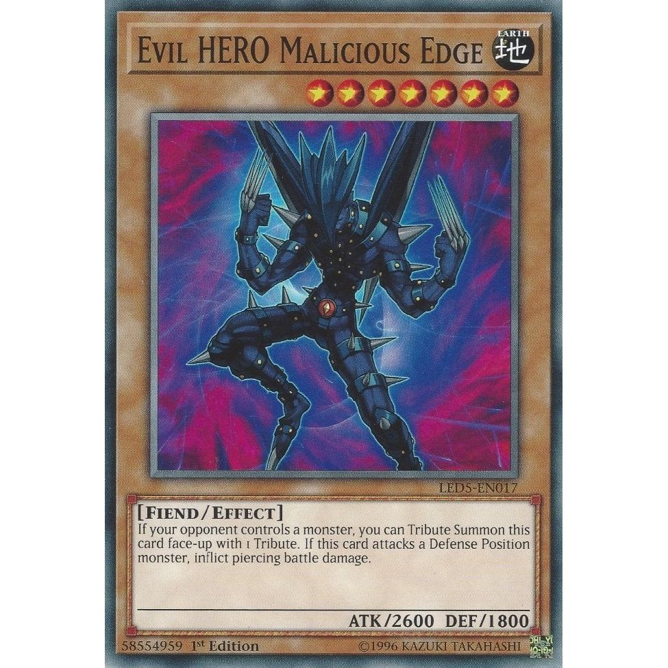 Image for Evil HERO Malicious Edge (LED5-EN017) (LED5) - YuGiOh