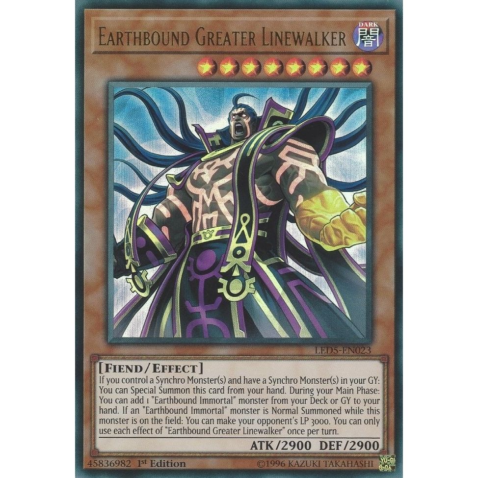 Image for Earthbound Greater Linewalker (LED5-EN023) (LED5) - YuGiOh