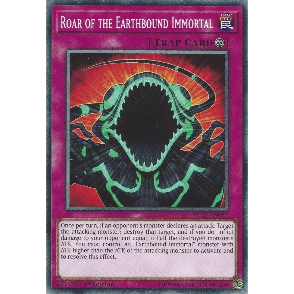Image for Roar of the Earthbound Immortal (LED5-EN057) (LED5) - YuGiOh