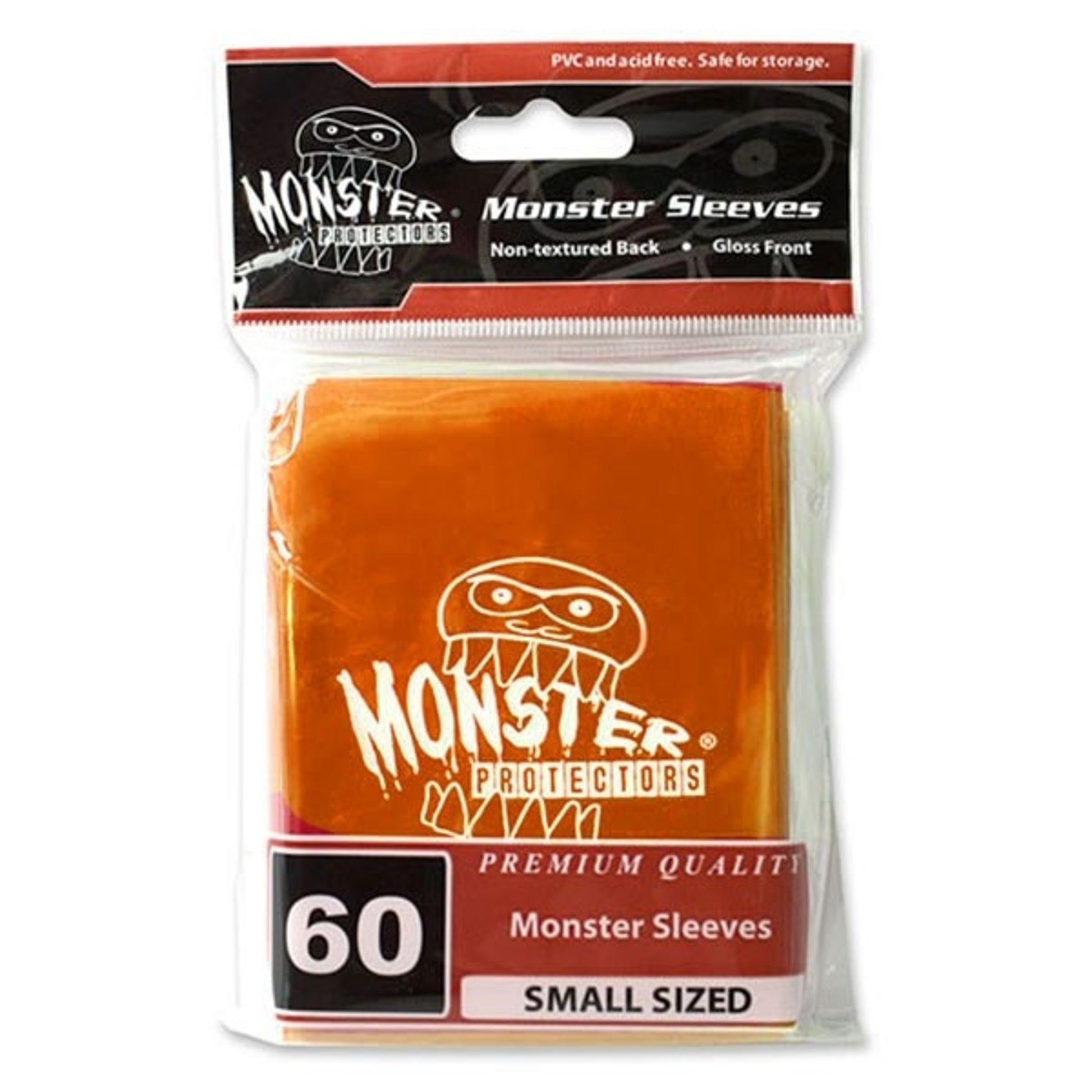 Image for Small Sleeves with Logo - Glossy - Orange (60-Pack) - Card Sleeves