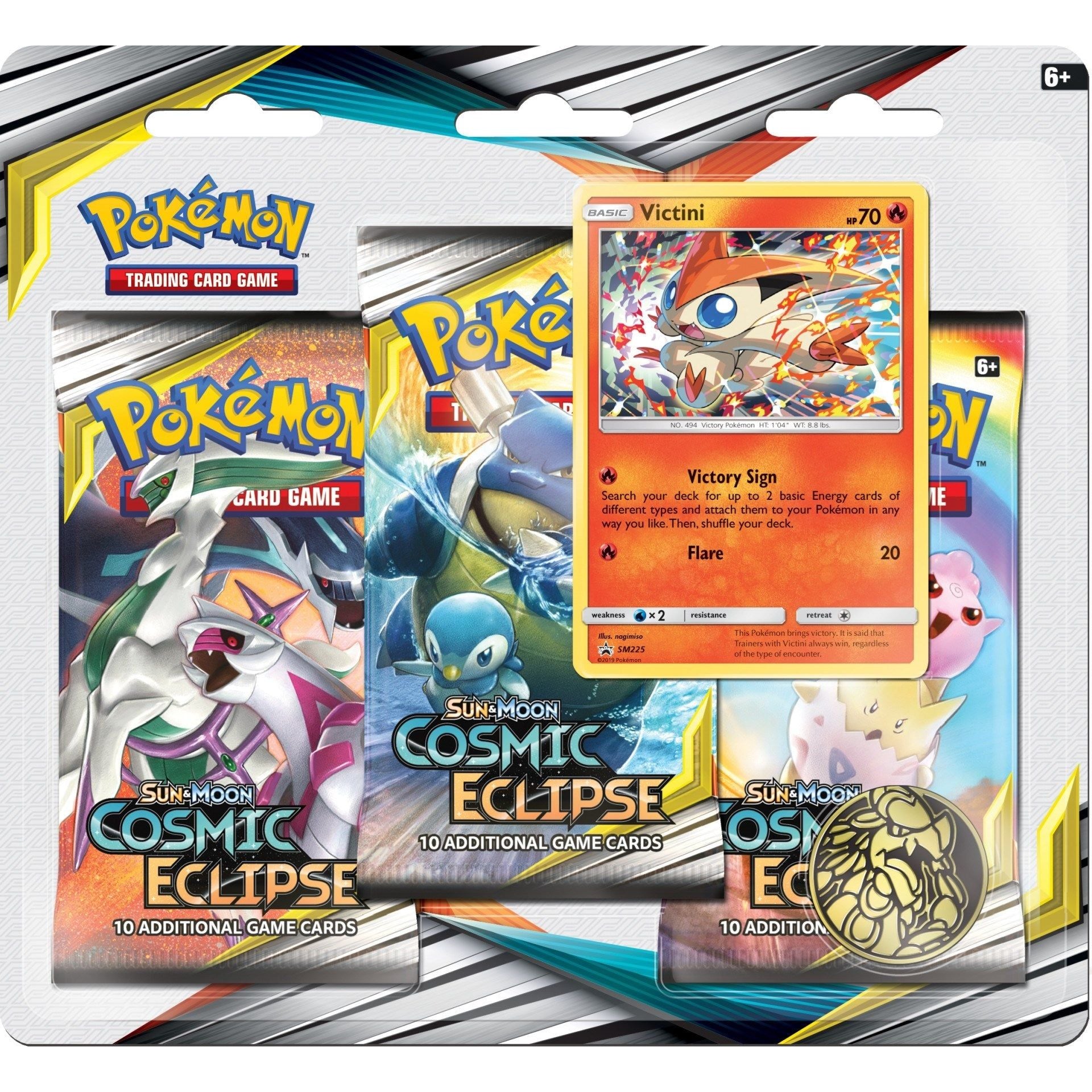 Image for Cosmic Eclipse 3 Pack Blister [Victini] - Pokemon