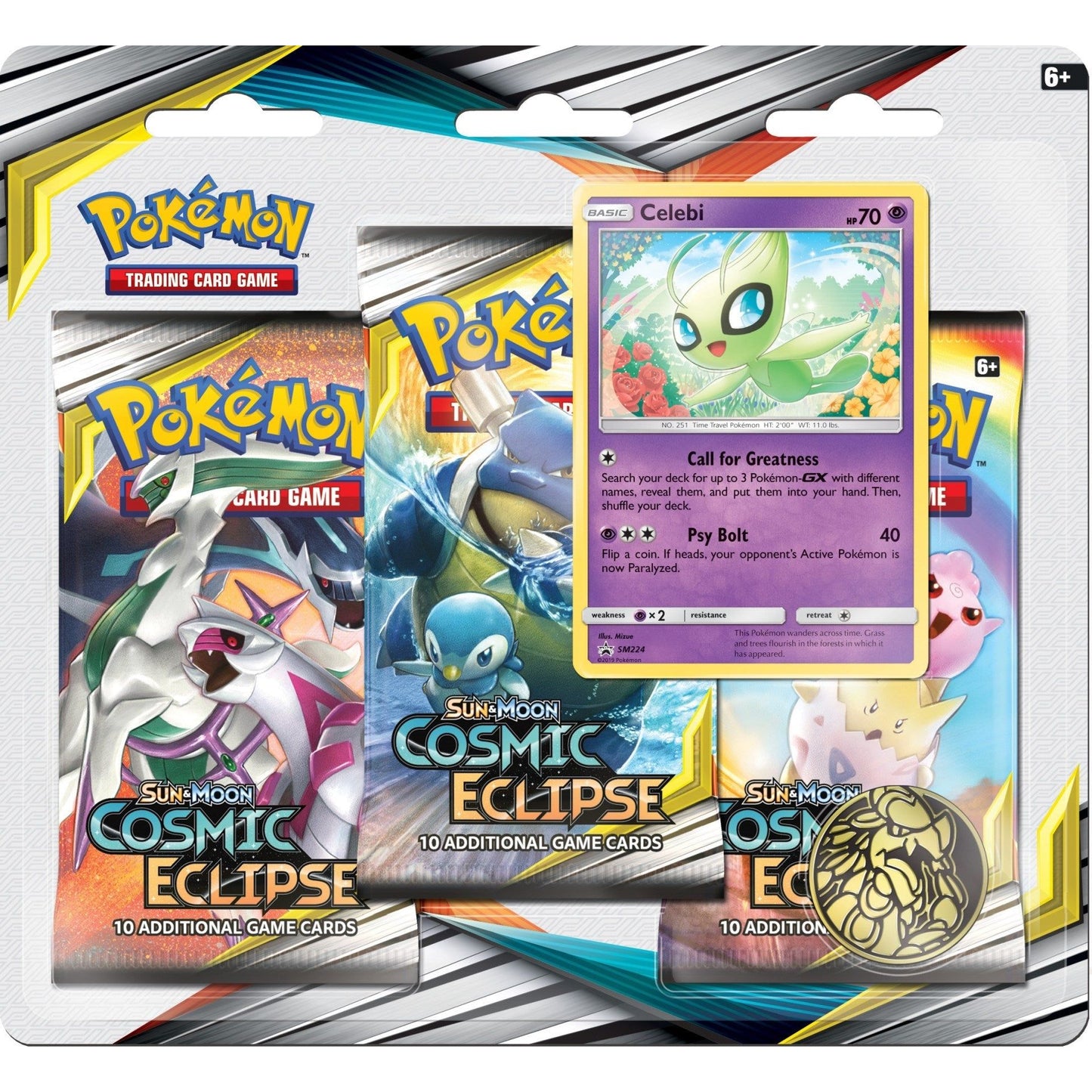 Image for Cosmic Eclipse 3 Pack Blister [Celebi] - Pokemon