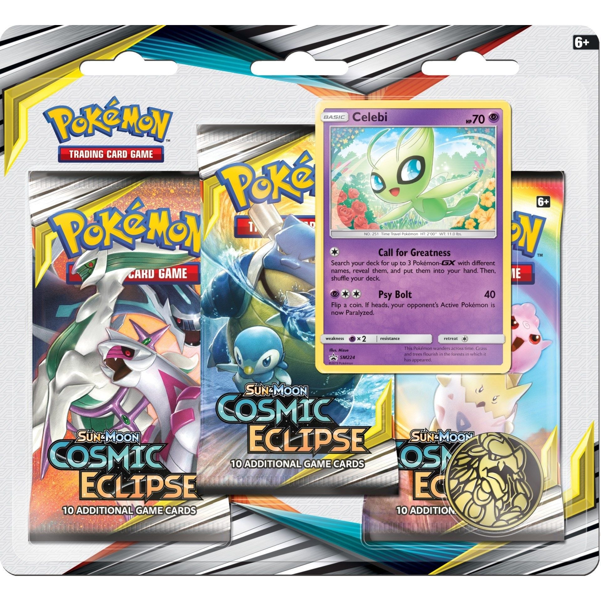 Image for Cosmic Eclipse 3 Pack Blister [Celebi] - Pokemon