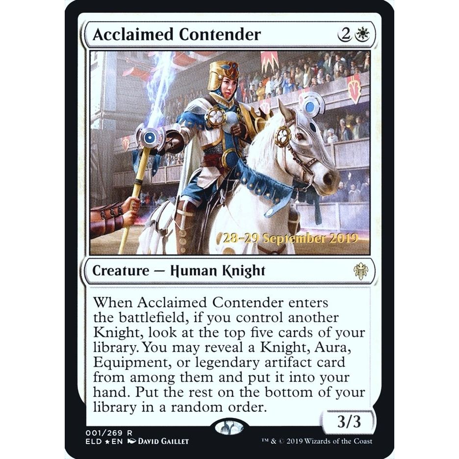 Image for Acclaimed Contender (1) (PRE) - Magic: The Gathering