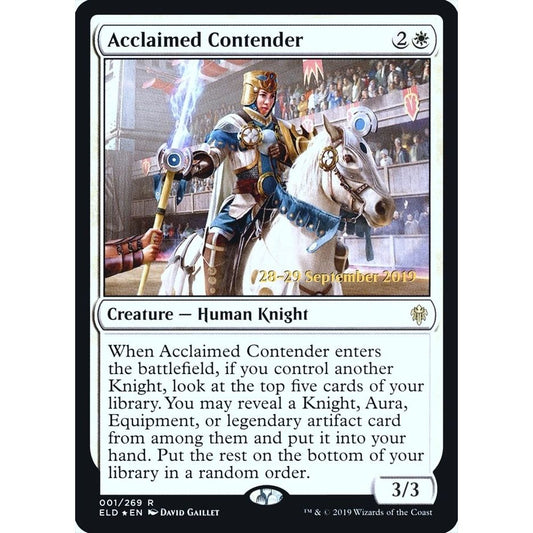 Image for Acclaimed Contender (1) (PRE) - Magic: The Gathering