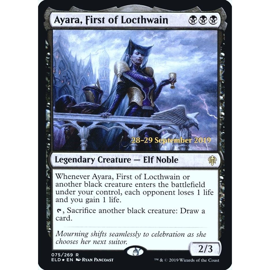 Image for Ayara, First of Locthwain (75) (PRE) - Magic: The Gathering