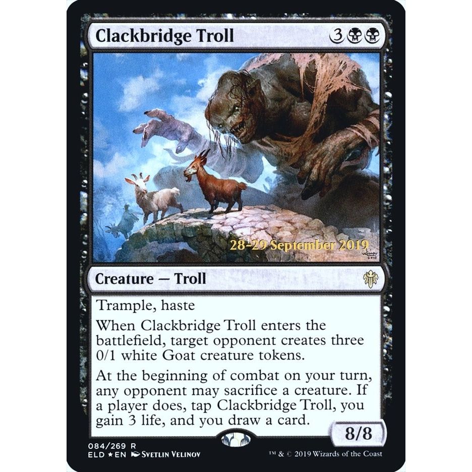 Image for Clackbridge Troll (84) (PRE) - Magic: The Gathering