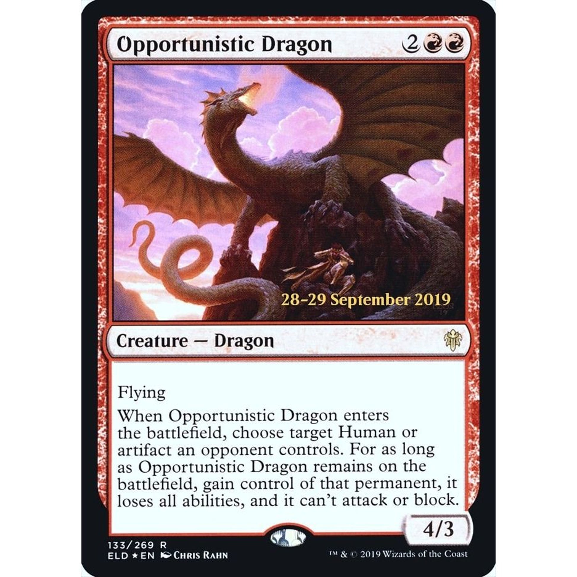 Image for Opportunistic Dragon (133) (PRE) - Magic: The Gathering