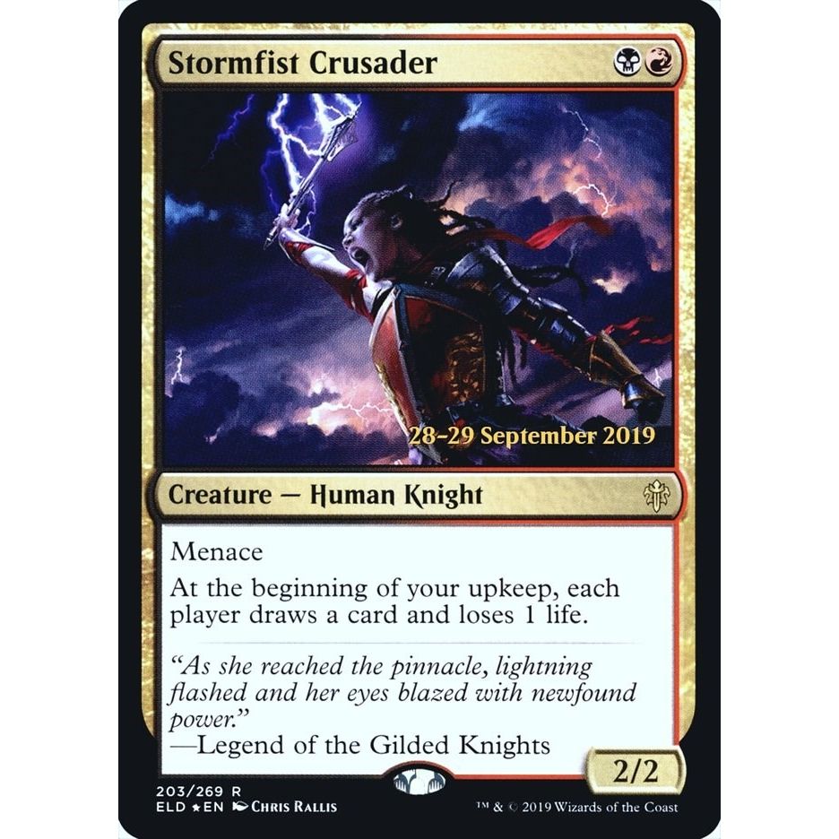 Image for Stormfist Crusader (203) (PRE) - Magic: The Gathering