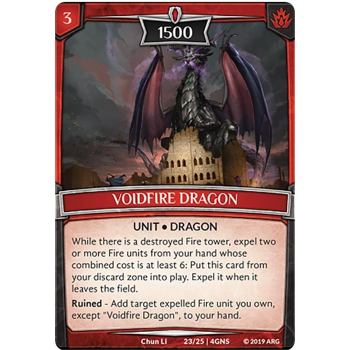 Image for Voidfire Dragon (23/25 | 4GNS) (GENE) - Argent Saga TCG