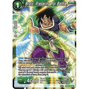 Image for Broly, Preparing for Battle (EX07-06) (DBS-BE07) - Dragon Ball Super: Masters