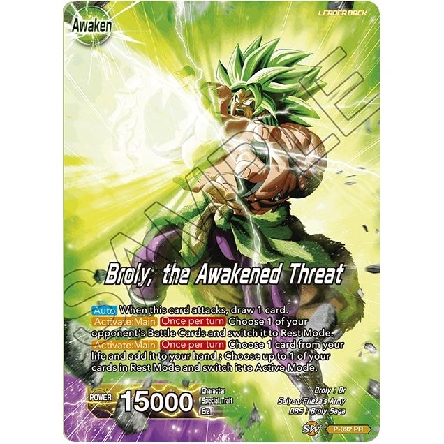Image for Broly // Broly, the Awakened Threat (P-092) (DBS-BE08) - Dragon Ball Super: Masters