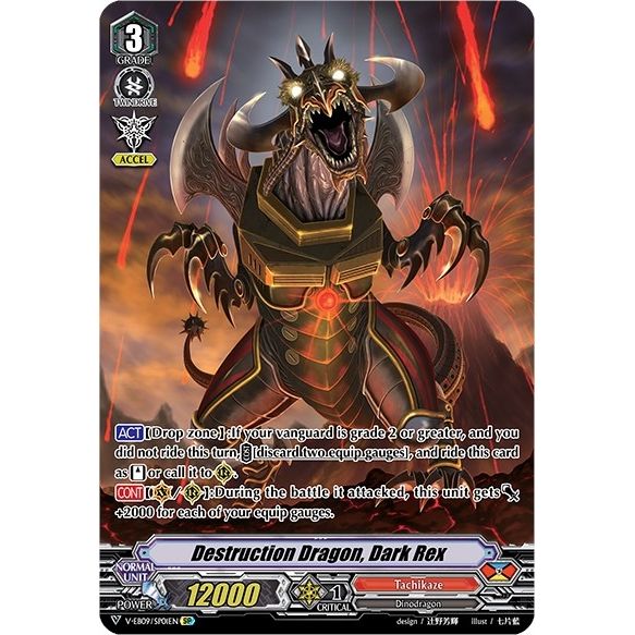 Image for Destruction Dragon, Dark Rex (SP) (V-EB09/SP01EN) (V-EB09) - Cardfight Vanguard
