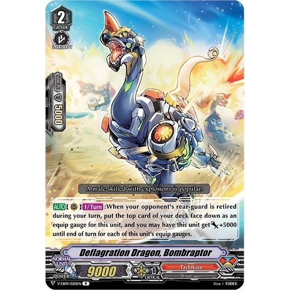 Image for Deflagration Dragon, Bombraptor (V-EB09/020EN) (V-EB09) - Cardfight Vanguard