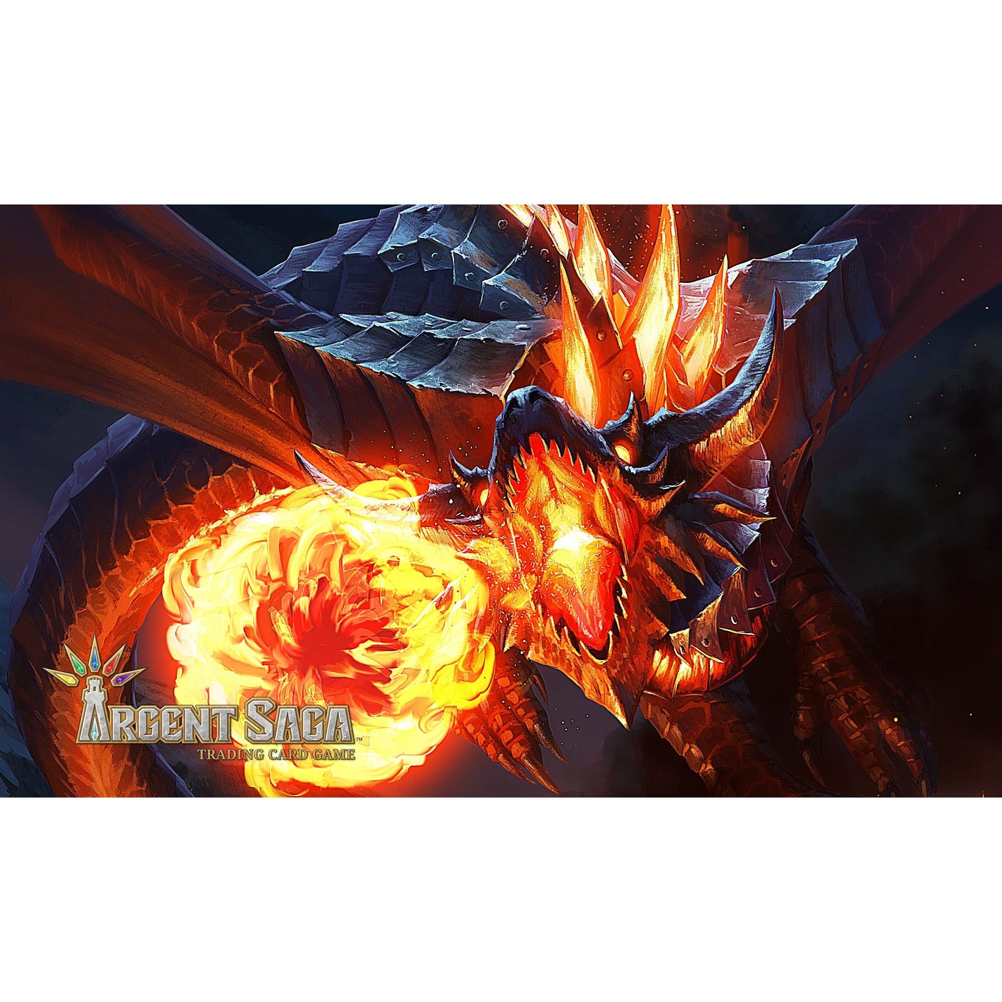 Image for Argent Saga TCG Rubber Playmat - Enraged Dragon - Playmats