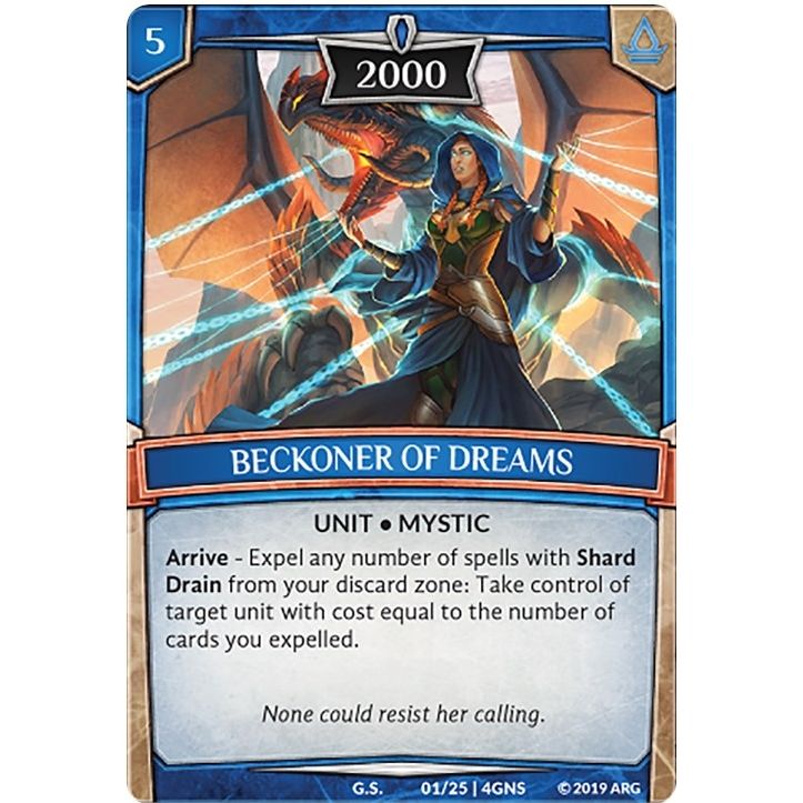 Image for Beckoner of Dreams (1/25 | 4GNS) (GENE) - Argent Saga TCG
