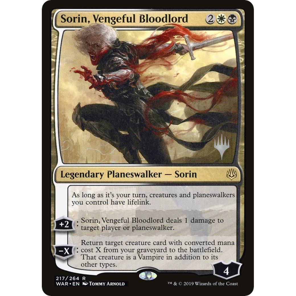 Image for Sorin, Vengeful Bloodlord (217) (PPELD) - Magic: The Gathering