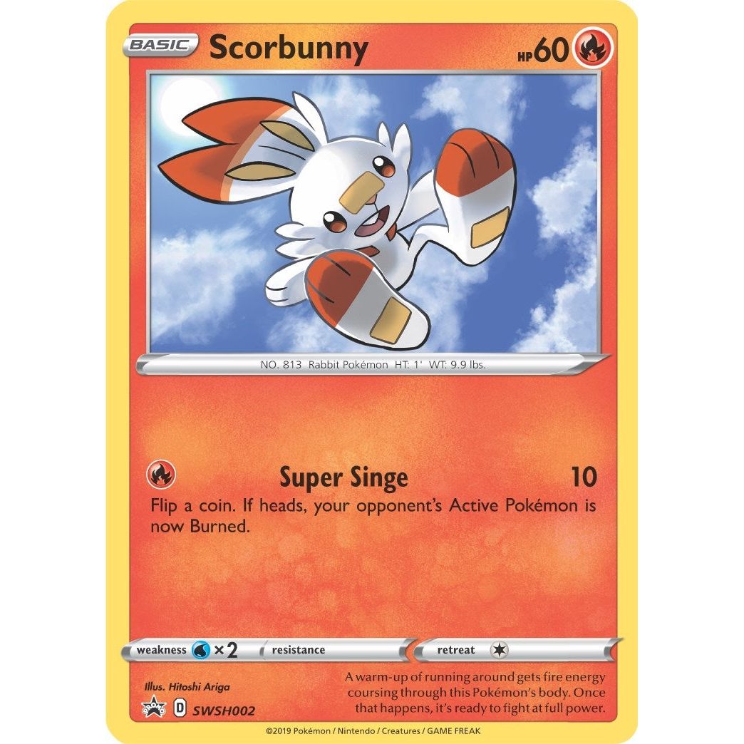 Image for Scorbunny - SWSH002 (SWSH002) (SWSD) - Pokemon
