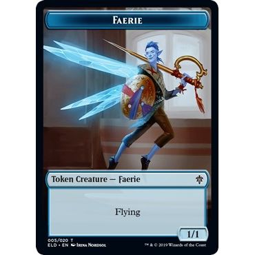 Image for Faerie // Food (015) Double-Sided Token (5 // 15) (ELD) - Magic: The Gathering