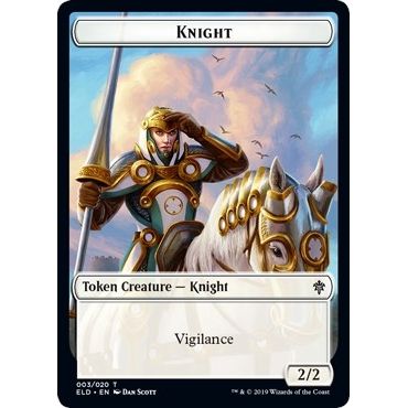 Image for Knight // Food (016) Double-Sided Token (3 // 16) (ELD) - Magic: The Gathering