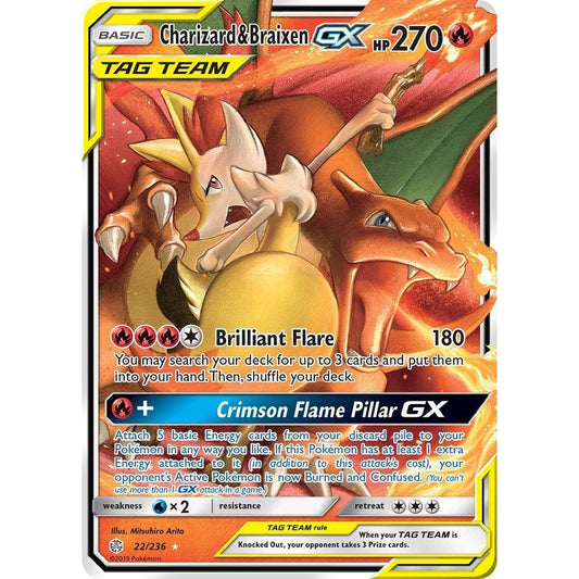 Image for Charizard & Braixen GX (22/236) (SM12) - Pokemon